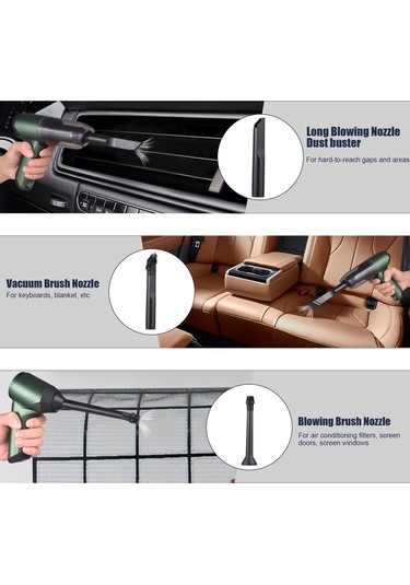 Qianfan Tipi Süpürge Kablosuz 19000pa Güçlü Emiş 3'ü 1 Arada Toz