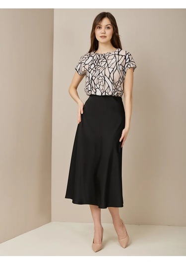 Nıka & Collectıon Şık Kısa Kollu Bluz 169388816 Altın Rengi