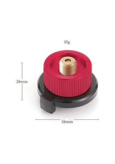 Prestigegoods Çok Renkli Açık Hava Kamp Gaz Tüpü Adaptörü Ocak Bağlantısı Kapalı Çıtçıtlı Dönüştürücü, Küçük Kırmızı Çok Renkli