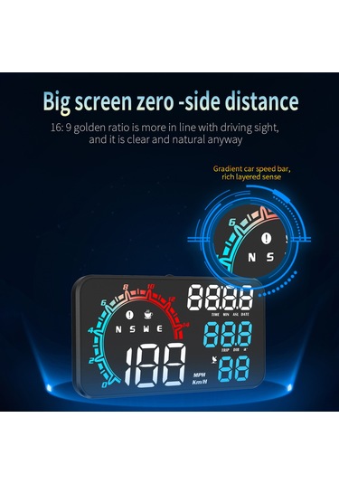 Vkemall G11 5.5 İnç Renkli Gps Hud: Hız, Yön, Yükseklik, Yorgunluk Uyarısı Ve Daha Fazlası