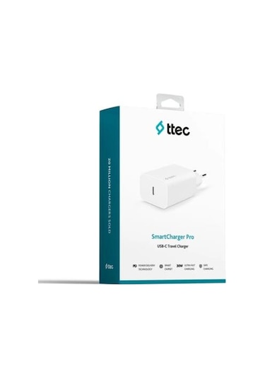Ttec Smartcharger 30w Pd Usb-c Seyahat Hızlı Şarj Aleti Beyaz Beyaz