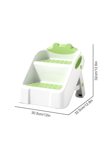 Çocuklar İçin 2 Adımlı Tabure Kaymaz Çocuk Çift Adımlı Tabure Çok Renki