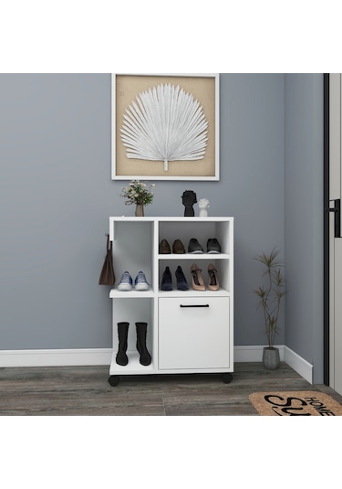 Arnetti Tekerlekli Rebusa Ayakkabılık, Beyaz