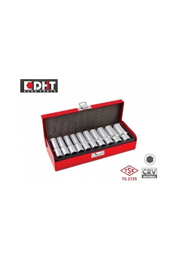 Dht D02128010 1/2'' Altı Köşe Uzun Lokma Tk 10 Parça