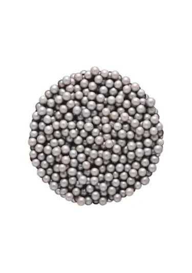 Dr. Gusto Gri Draje Boncuk Gümüş 4 MM 45 G