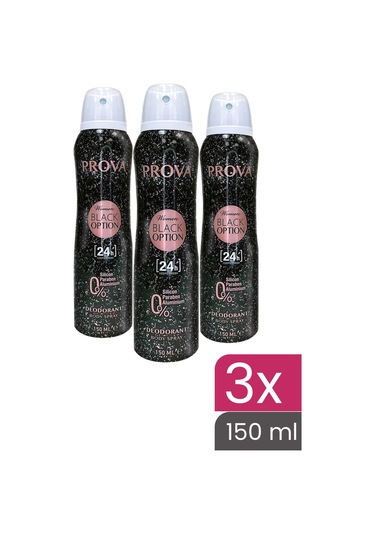 Prova Black Option Kadın Deodorant 3 x 150 ML