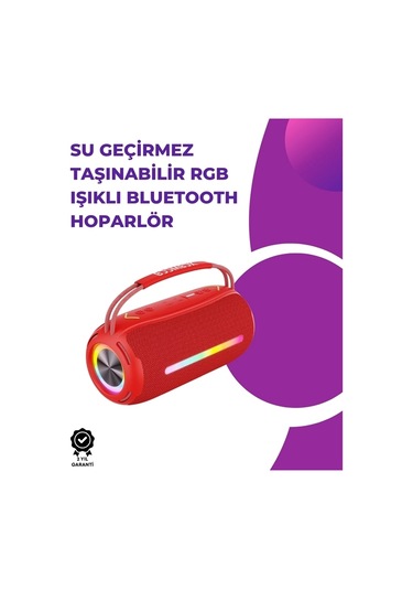 Bluetooth Kablosuz Hoparlör Taşınabilir, Güçlü Ses