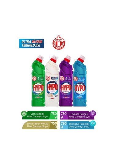 Hyper Hypo Ultra Çamaşır Suyu  4 x 750 G