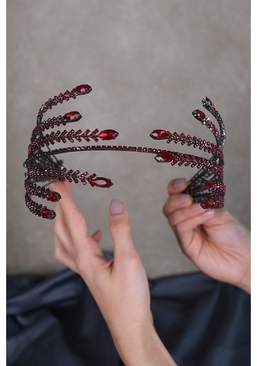 FdayAksesuar Kadın En Güzel Gelinlere Özel Çift Taraflı Helen Gelin Saç Aksesuarı FRDY31663