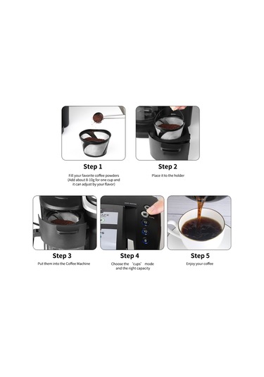 Leezsing Tekrar Kullanılabilir Örgü Öğütülmüş Kahve Filtre Sepeti Keurig K-duo Essentials Ve K-duo Brewers Kahve Makinesiyle Uyumludur