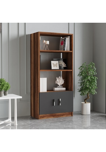 Robinhome Robin Home Verona D Ofis Kitaplık Barok- Gri