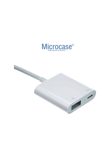 Microcase USB 3.0 iphone Uyumlu iPad Lightning Şarj ve Kamera Adaptörü -AL3187