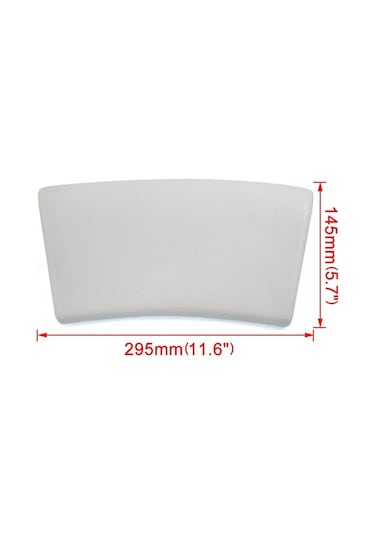 Beyaz Lüks Köpük Yastıklı Spa Banyo Yastığı Jakuzi Boyun Başı Vantuzlu Sırt Yastığı Yastığı Beyaz
