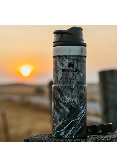 Stanley Klasik Trigger Action Seyahat Bardağı 0.47 L Ağaç Desenli