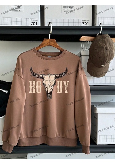 Y2k Yeni Sezon Ssweat Harajuka Kuromi Retro Kod 127-trzksw4495 Kahverengi