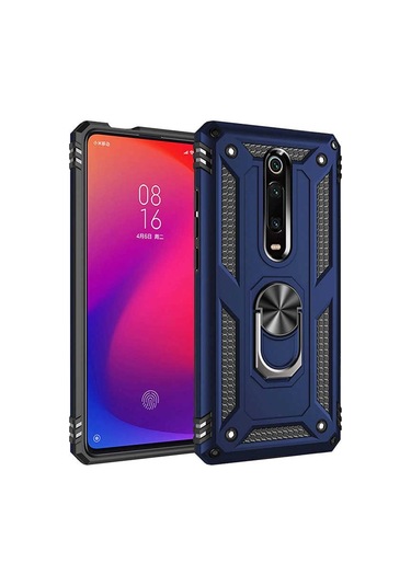 Teknomoda Xiaomi Mi 9T Vega Tank Zirh Metal Yüzüklü Standli Kilif 433935072