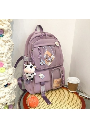 Mor Ortaokul Öğrenci Sırt Çantası 4gdf6l Mor