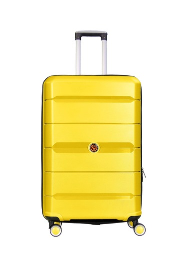 Npo Diamond Pp Polipropilen Büyük Boy Kırılmaz Valiz-sarı Sarı