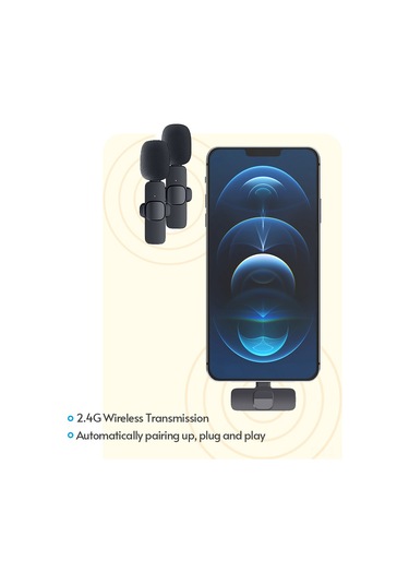 Xindoker Kablosuz Mini Klips Mikrofon: 20m Menzil, 5 Saat Çalışma, İos Uyumlu, Kolay Kullanım, Canlı Yayın Ve Dersler İçin