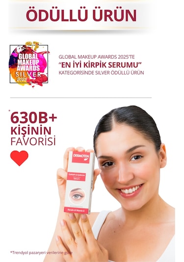 Dermoten Kaş & Kirpik Bakım Yağı 20 ML