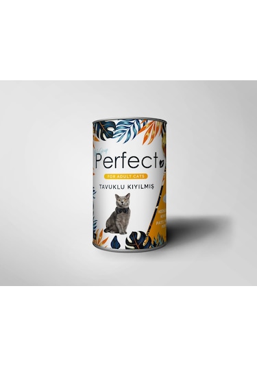 Perfect Tavuklu Kıyılmış Konserve Yetişkin Kedi Maması 400 G