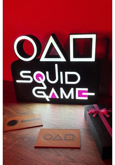 Squid Game Dekoratif Led Aydınlatma Çok Renkli