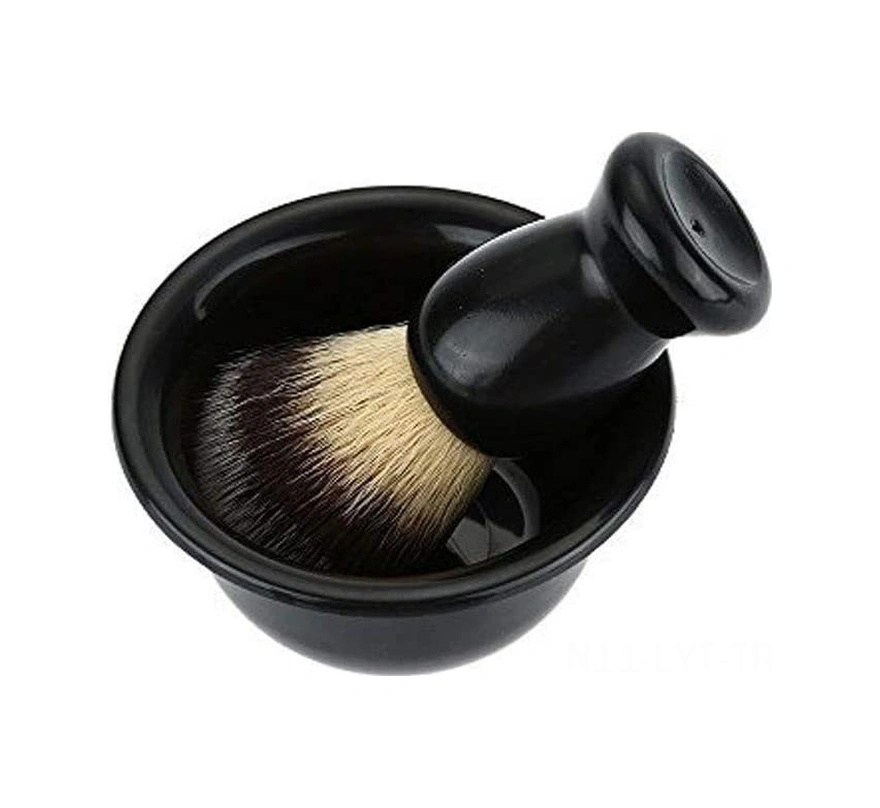 Youtek Saçak Fırçası Seti - Saf Saçak, Nilon Sap Ve Fırça, Abs + Nilon Malzeme, Hediyelik Kutulu Paket Siyah