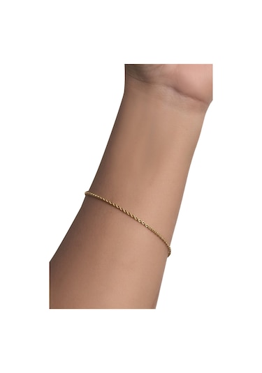 Altın Halat  Bileklik Sarı Altın