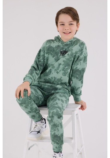 Rolypoly Erkek Çocuk Eşofman Takımı Yeşil-1727 Yeşil