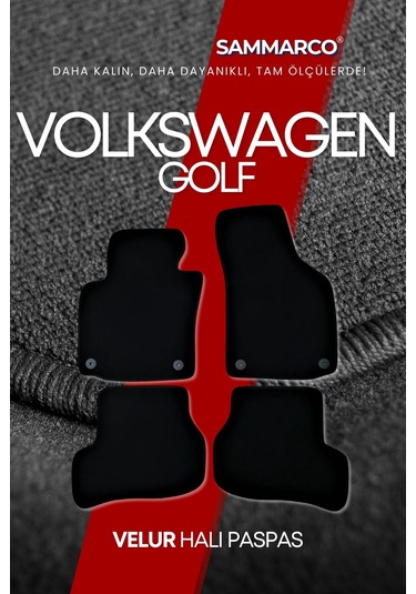 Volkswagen Golf 6 2013 Halı Paspas Velur Paspas Kumaş Paspas Oto Paspas