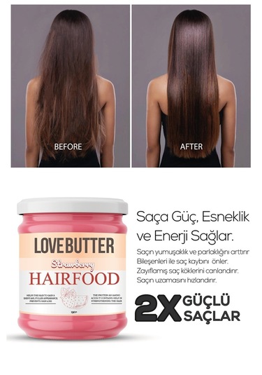 Love Butter Strawberry & Watermelon Hair Food Saç Maskesi 190 ML