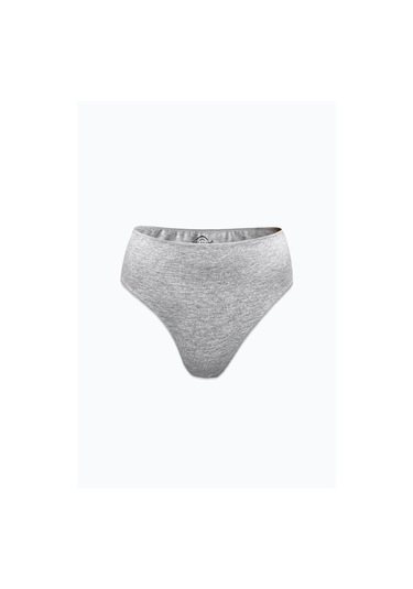 Malabadi Kadın Gri 4 Lü Paket Modal Yüksek Bel String Tanga 4m178 Gri