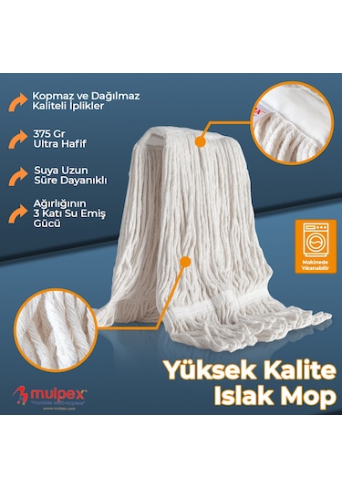 Mulpex Islak Mop 10'lu 375 G