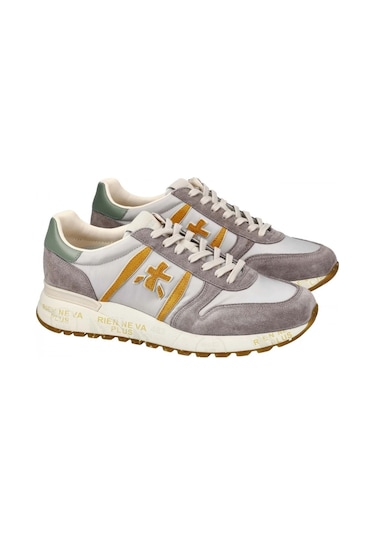 Premiata Sneakers Lander 7201 Açık Gri - Turuncu