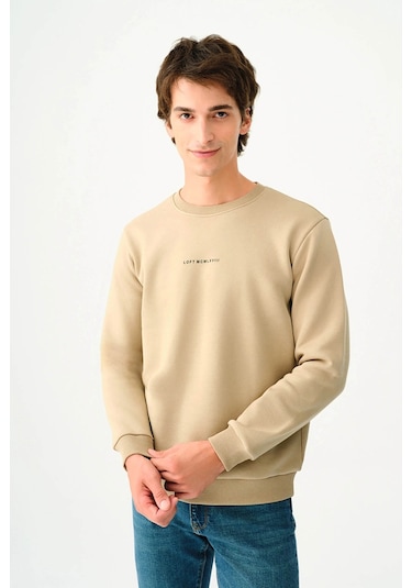 Loft Erkek Sweatshirt Bej Lf2034268 25kp69000079 P6935 Bej