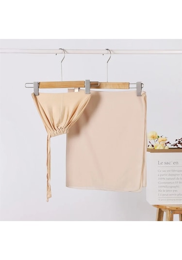 Noenname Null Kadın Şifon Başörtüsü & Jersey Undercap Seti - 2 Parçalı Kayısı