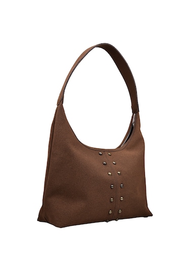 Kadın Zımba Detaylı Süet El Ve Omuz Çantası - Acı Kahve Acı Kahverengi Kadın Zımba Detaylı Süet El Ve Omuz Çantası - Acı Kahve Acı Kahverengi