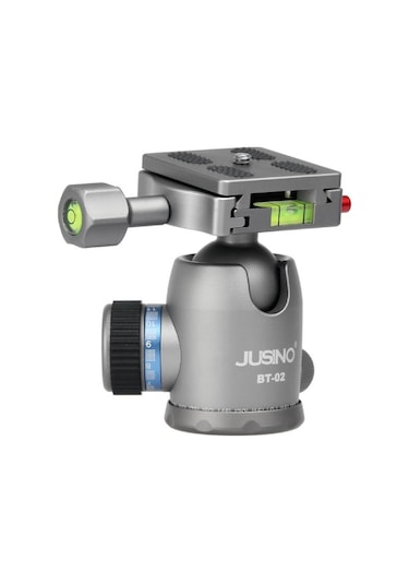 Jusino Bt-02 Profesyonel Tripod Kafası Aluminyum Gümüş Renk
