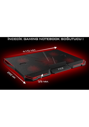 Inca INC-611 GMS Arrax 5 Fanlı 13" - 17" Gaming Notebook Soğutucu