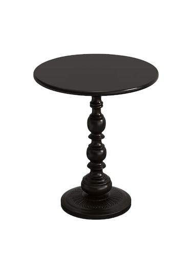 Suntek Magideal Kanepe Masası 52cm Yükseklik Dekor Siyah Küçük Siyah