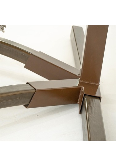 Bade Klasik Ladin Ahşap Örgülü Salıncak - Bahçe, Balkon Ve Teraslarda -krem Krem