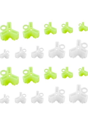 Reedark 150 Adet Siyah Üçlu İğne Koruması - 1 2 3 4 5 Boyutları - Balık İğnesi Koruyucu Aksesuar Seti