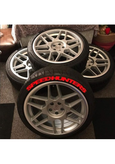 Motorsiklet 4X Ince Yanak Lastik Speedhunters 18Mm Sticker