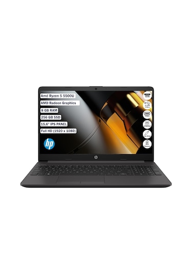 HP 255 G8 7N4W6AA Ryzen 5 5500U 8 GB 256 GB SSD 15.6" Free Dos FHD Dizüstü Bilgisayar