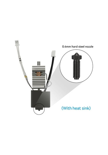 Reedark Anycubic Kobra 3 Fdm 3d Yazıcı İçin 24v 50w Isıtıcılı Hotend Seti - 0.4mm Çelik Uç, Pla/abs/petg Destekli, Kolay Kurulumlu Ekstruder Parçası