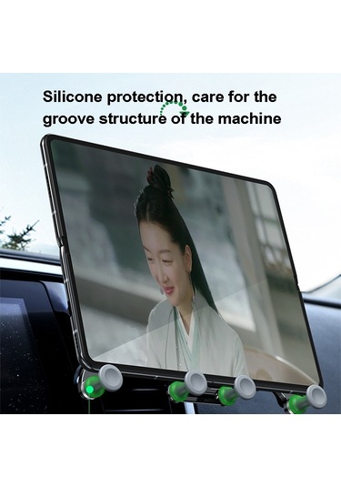 Oatsbasf Araba Yerçekimi Metal Braket Ölçeklenebilir Ve Kararlı Cep Telefonu Braketi Katlanır Ekran Cep Telefonu Özel Araba Braketi Çıkış Siyahı