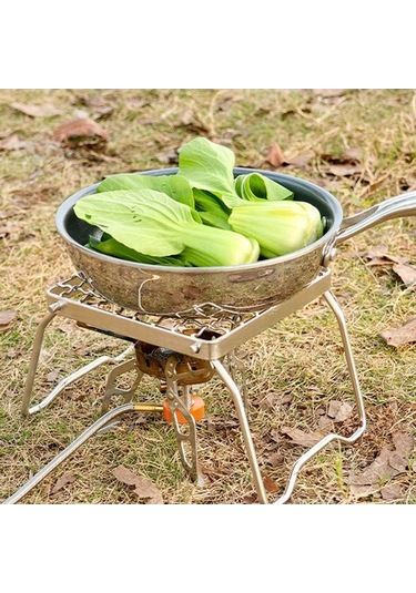 Novahub Mini Katlanır Izgara Standı, Paslanmaz Çelik, Gümüş, Kamp & Piknik, Barbekü Pişirme Aleti Gümüş
