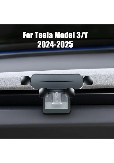 Honeybeeshop Tesla Model 3/y 2017-2025 Uyumlu Model 3/y 2024-2025 Yerçekimli Araba Telefon Tutucu Montajlı