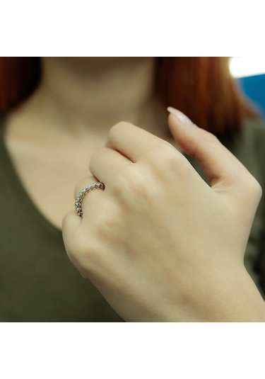 Lova 0,45 Karat Pırlanta Yarımtur Yüzük - 1010082