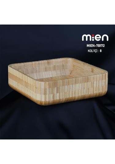 Mien 23 Cm Kare Bambu Curve Kase Bambu